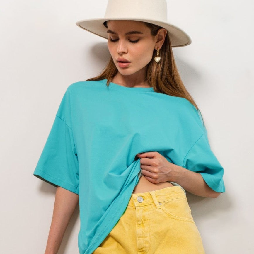Basic Crew Neck Cotton T-shirts watereverysunday
