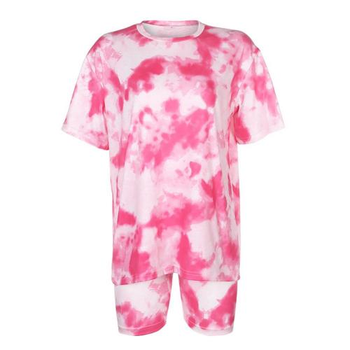 Women Tie Dye Print Tracksuit Set
