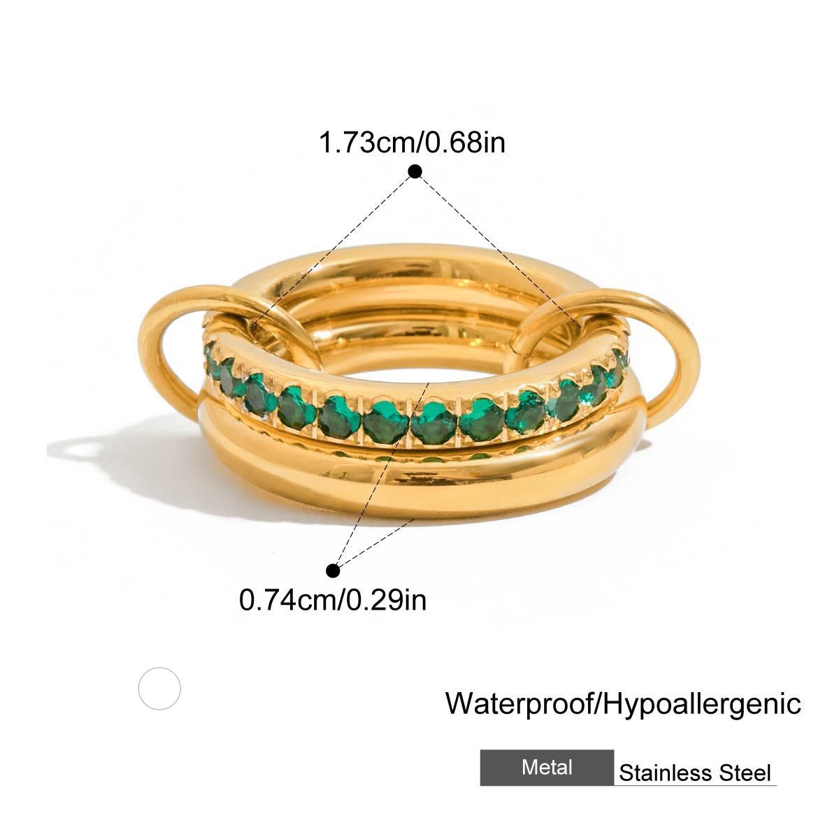 European And American Style Ring Titanium Steel No Fading