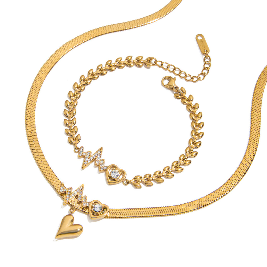 Affordable Luxury Heart-Shaped Titanium Steel Necklace For WomenVersatile And Easy To Style