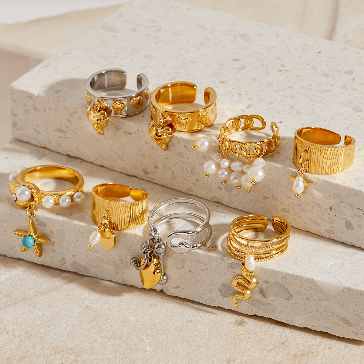 Stainless Steel Pendant Ring Titanium Steel No Fading