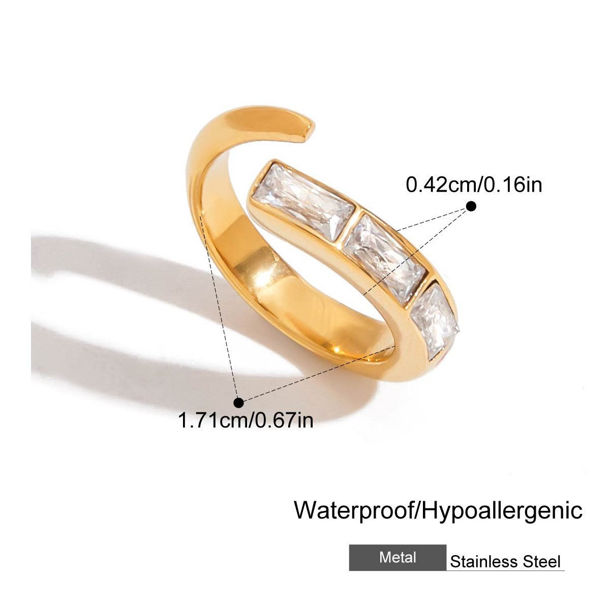 European And American Style Ring Titanium Steel No Fading