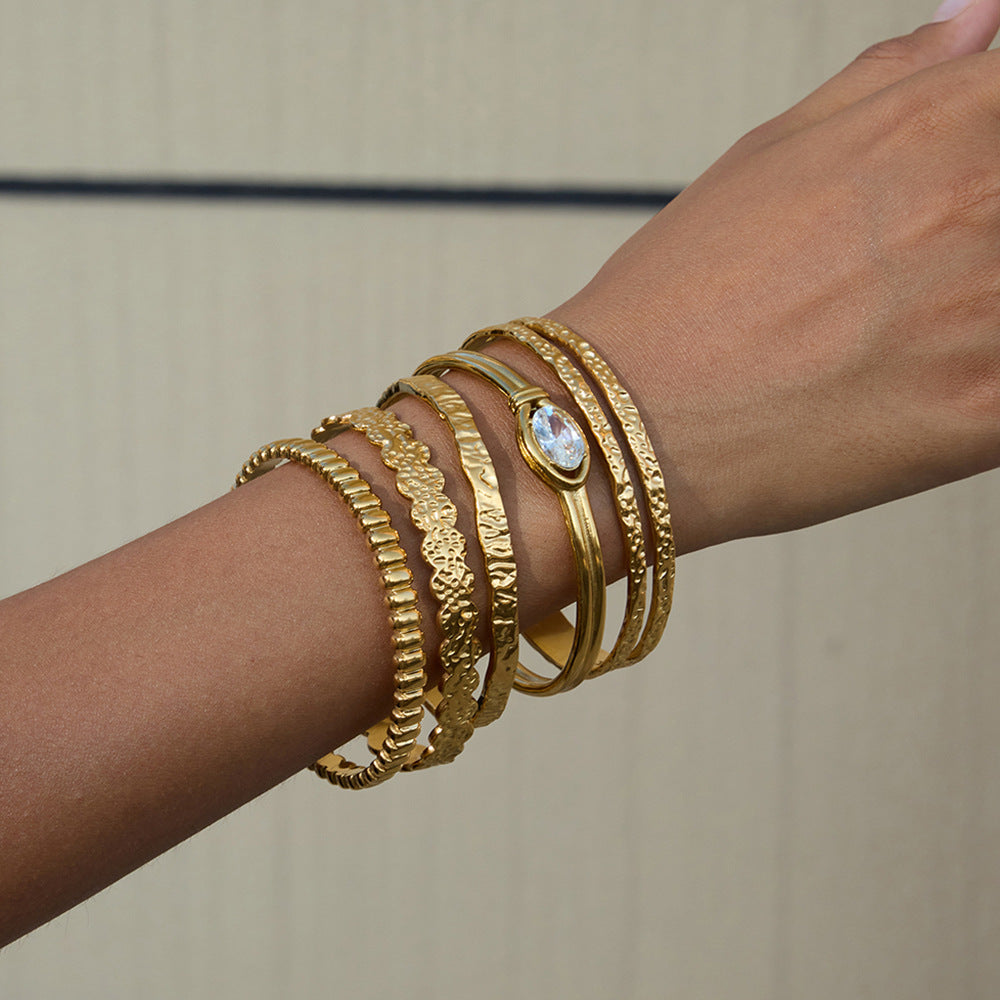 18K Gold Bracelet Light-luxury High-end Feel