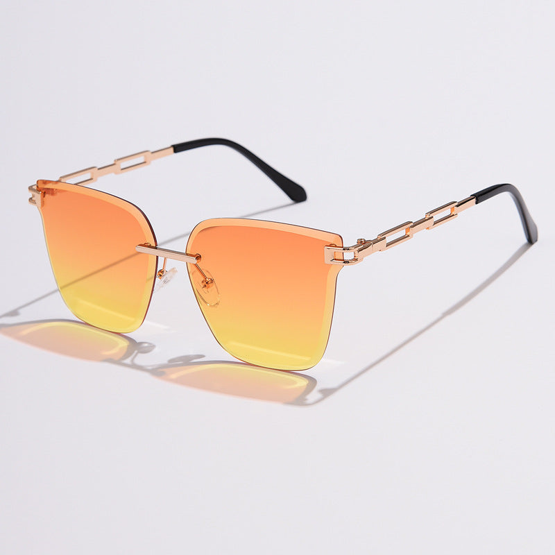 Hollow Gradient Color Sunglasses