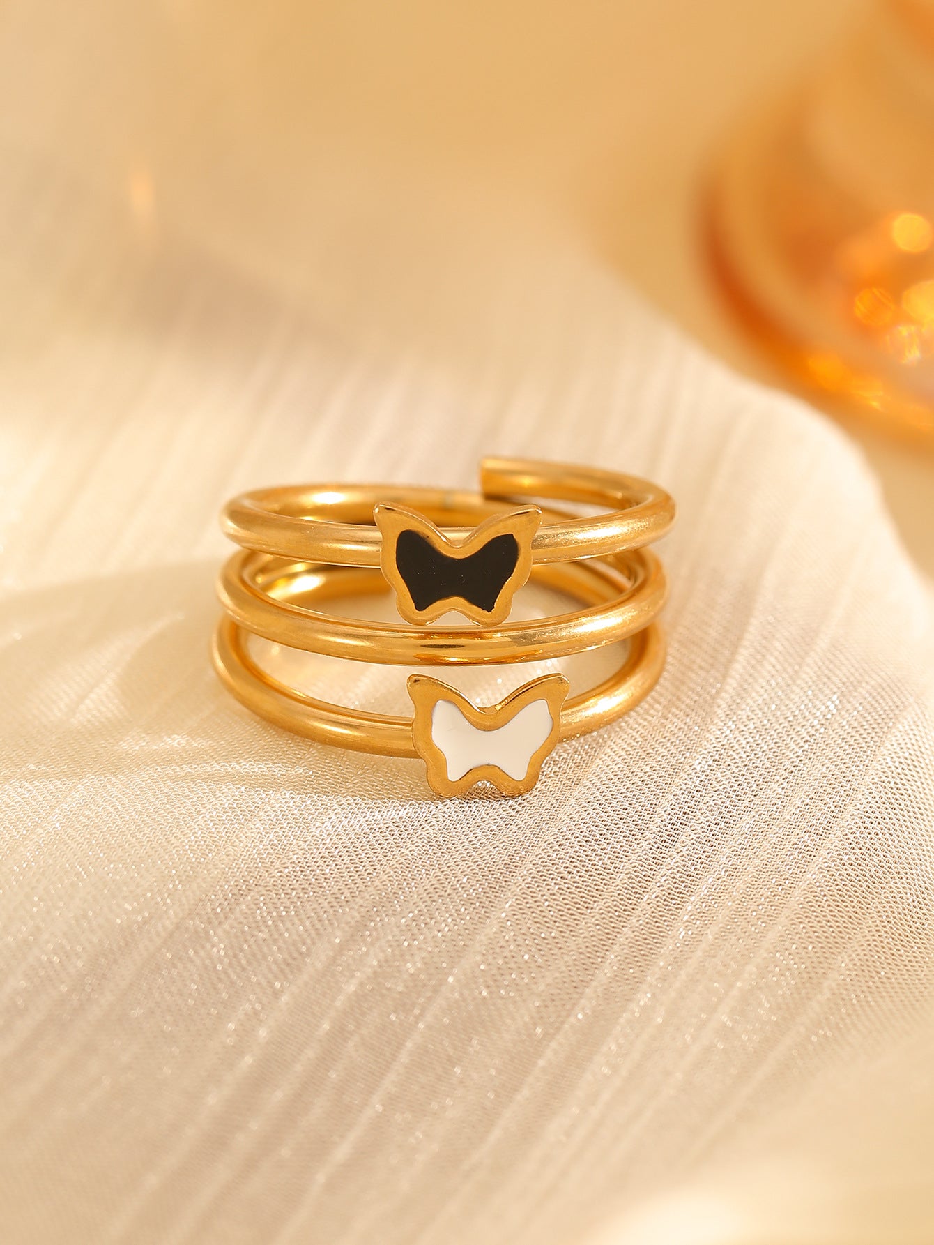 Handmade Dried Flower Niche Designer-Style Ring