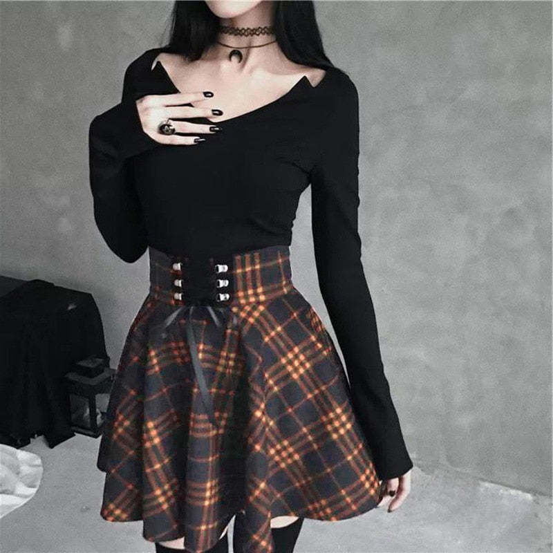 Punk Goth Mini Skirt