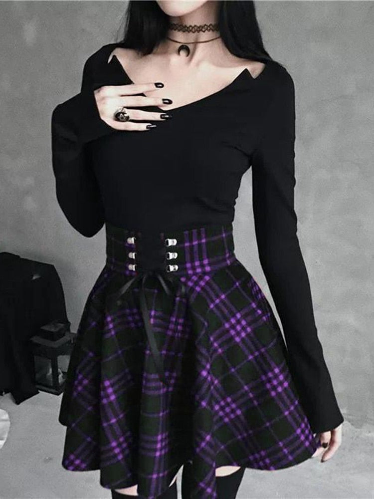 Punk Goth Mini Skirt