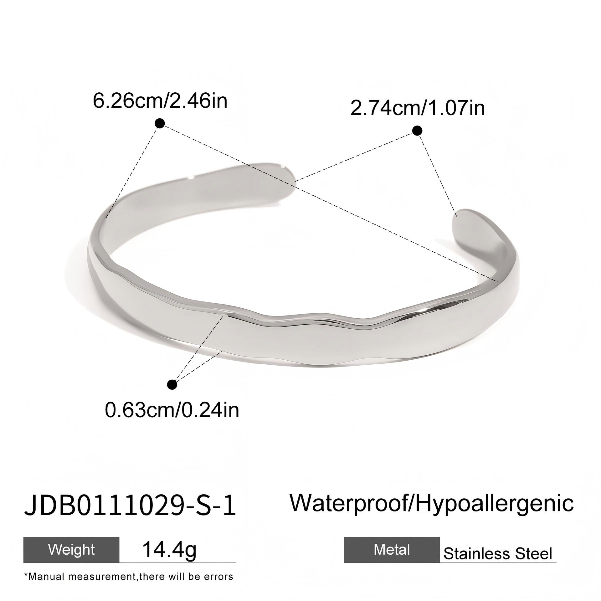 18K Gold Stainless Steel Color Matching Bracelet