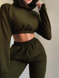 Tracksuit Long Sleeve Outfit Hoodies Trouser Sport Sweatsuits 2 Piece Pant Set Female