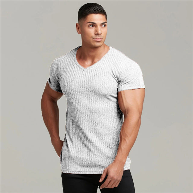 Men V&O Neck T Shirt