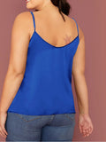 Silk Sleeveless Crop Top